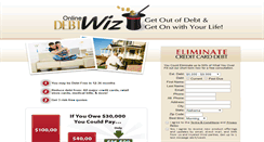 Desktop Screenshot of onlinedebtwiz.com